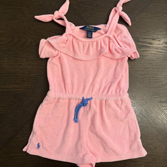 Polo Ralph Lauren Other - Polo Ralph Lauren Terry Cloth Romper in Pink, Size 2T